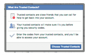 Trusted Facebook Friends 